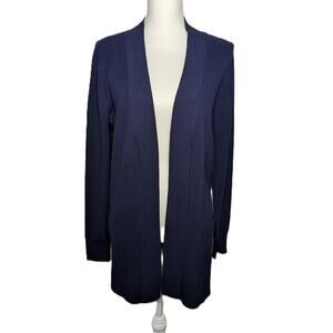 Women's Spense Knits Cardigan Navy Blue Size Large